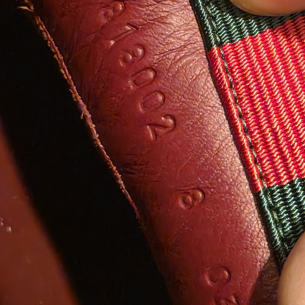 GUCCI Re-Web Trainer White & Red Leather Sneakers 818002 Gucci Sz 8 Box & Dust - Picture 9 of 16